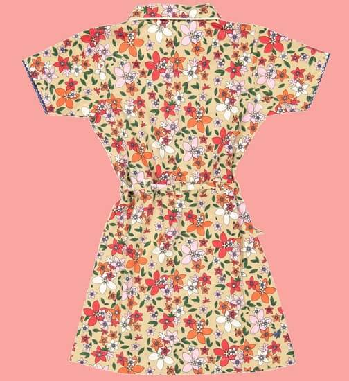 Kindermode 4funkyFlavours Sommer 4funkyFlavours Kleid Do Better Flowers #5766