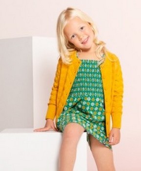 Kindermode 4funkyFlavours Sommer 2021 4funkyFlavours Kleid Especially green #6921