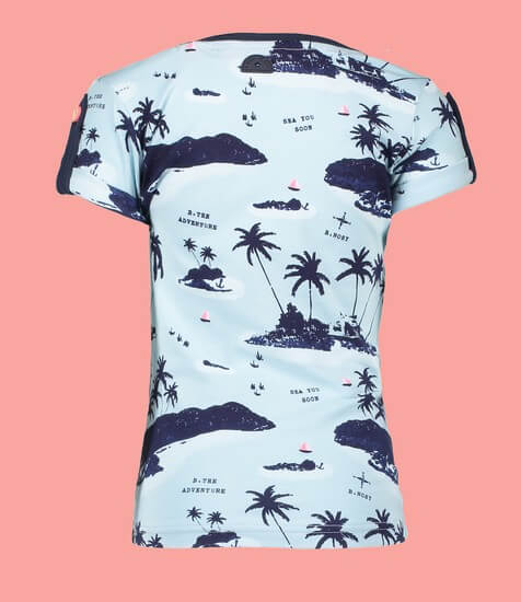 Kindermode B.Nosy Sommer 2019 B.Nosy T-Shirt Aloha blue #5411
