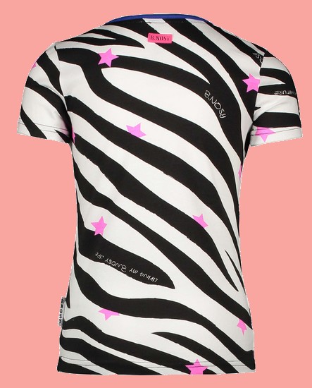 Kindermode B.Nosy Sommer 2020 B.Nosy T-Shirt Artwork Zebra stripes #5412