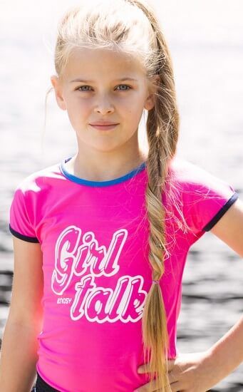 B.Nosy T-Shirt Girl Talk pink #5434 Mädchenkleidung Sommer 2020