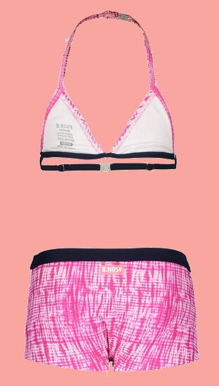 Kindermode B.Nosy Sommer 2021 B.Nosy Bikini Beetroot tie dye pink #5015