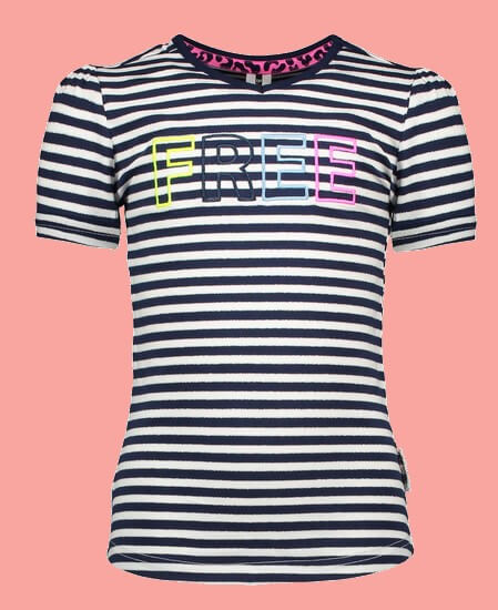 Kindermode B.Nosy Sommer 2021 B.Nosy T-Shirt Free stripes  #5401