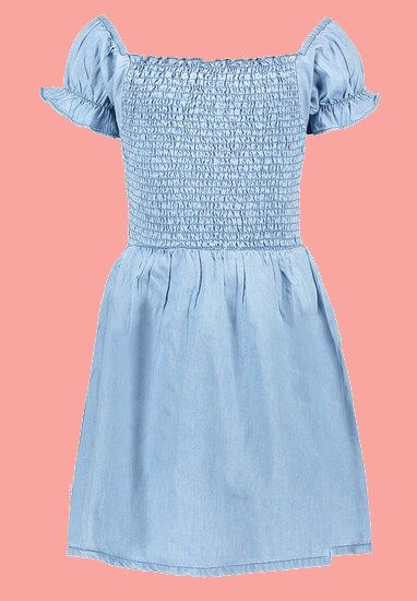 Kindermode B.Nosy Sommer 2021 B.Nosy Kleid / Jeanskleid blue denim #5825