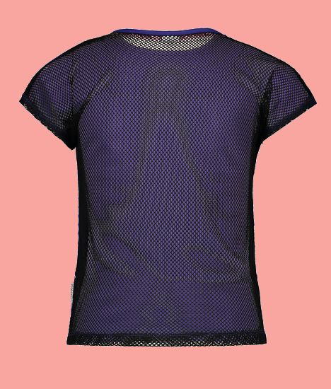 Kindermode B.Nosy Sommer 2022 B.Nosy Sport T-Shirt Challenge mesh purple #5415