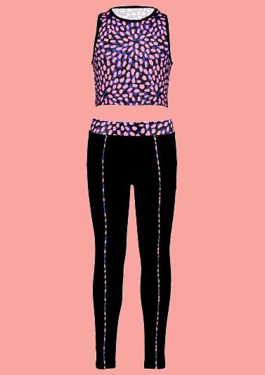 Bild B.Nosy Sport Leggings + Top black/pink #5615