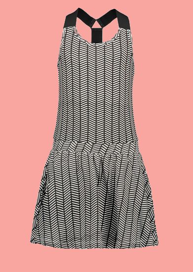 Kindermode B.Nosy Sommer 2022 B.Nosy Sport Kleid + Shirt chevron pink #5811