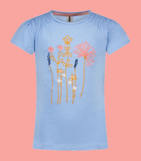 B.Nosy T-Shirt Flowers blue #5433 von B.Nosy Sommer 2022