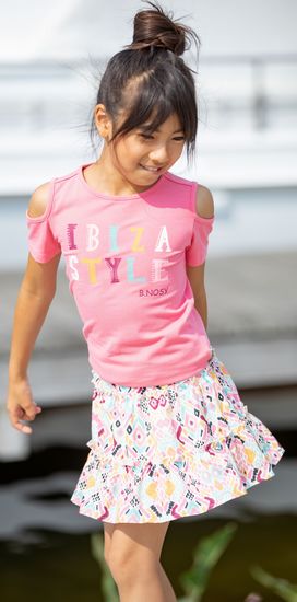 Kindermode B.Nosy Sommer 2022 B.Nosy T-Shirt Ibiza pink #5444