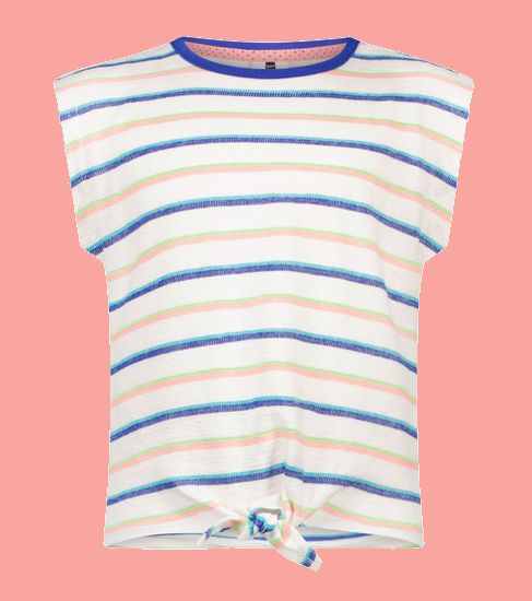 Kindermode B.Nosy Sommer 2022 B.Nosy T-Shirt stripes offwhite #5453