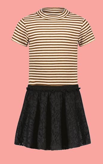 Kindermode B.Nosy Sommer 2022 B.Nosy Kleid stripes #5835