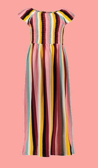 Kindermode B.Nosy Sommer 2022 B.Nosy Kleid Hippie stripes #5844
