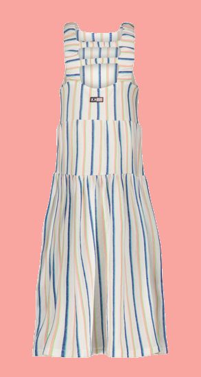 Kindermode B.Nosy Sommer 2022 B.Nosy Kleid stripes white #5855