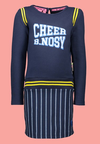 Kindermode B.Nosy Winter 2019/20 B.Nosy Kleid Cheer stripes blue #5852