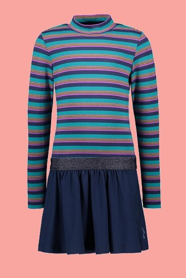Kindermode B.Nosy Winter 2020/21 B.Nosy Kleid stripes blue #5863