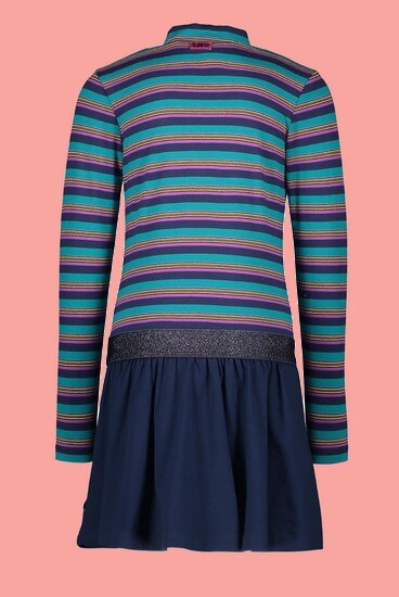 Kindermode B.Nosy Winter 2020/21 B.Nosy Kleid stripes blue #5863