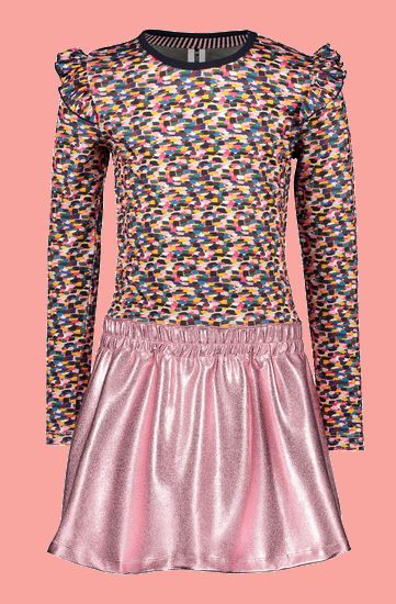 Kindermode B.Nosy Winter 2021/22 B.Nosy Kleid sporty pink #5885