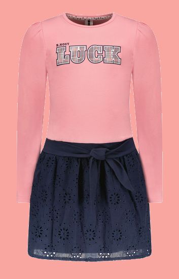 B.Nosy Kleid Luck pink/navy #5863 von B.Nosy Winter 2022/23