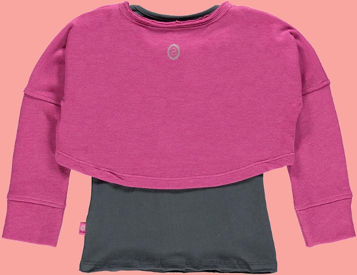 Kindermode Bomba for Girls Winter Bomba for Girls Shirt in Doppeloptik pink #279
