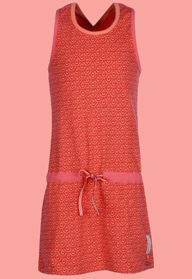 Kindermode Kiezeltje Sommer Kiezeltje Kleid print coral #4457