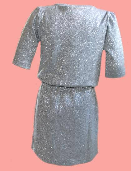 Kindermode KieStone Winter KieStone Kleid silver #5208