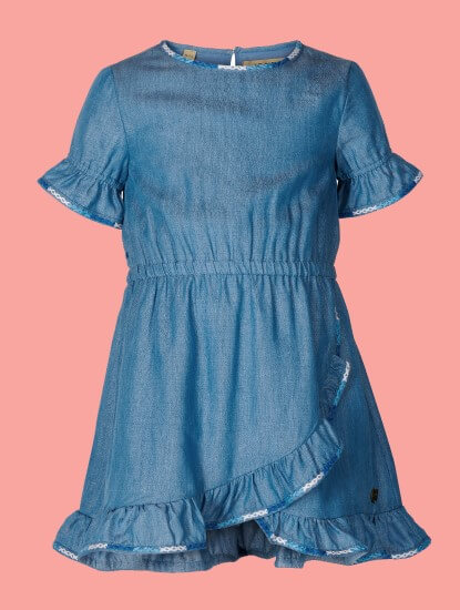 Kindermode Le Big Sommer 2020 Le Big Kleid / Jeanskleid Sasha blue denim #216
