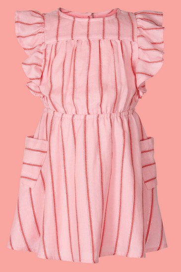 Kindermode Le Big Sommer Le Big Kleid Sue stripes pink #220