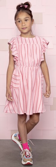 Kindermode Le Big Sommer 2020 Le Big Kleid Sue stripes pink #220