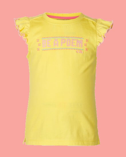 Kindermode Le Big Sommer Le Big T-Shirt Saskia Be a Poem yellow #211