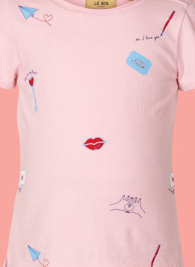 Kindermode Le Big Sommer Le Big T-Shirt Syl pink #218
