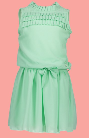 Kindermode Le Chic Sommer 2019 Le Chic Kleid Plissee Misty Green #5804