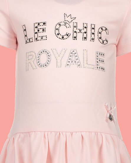 Kindermode Le Chic Sommer 2019 Le Chic Kleid Royale rosa #5846 