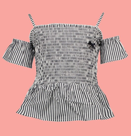 Kindermode Le Chic Sommer 2020 Le Chic Bluse stripes navy #5167