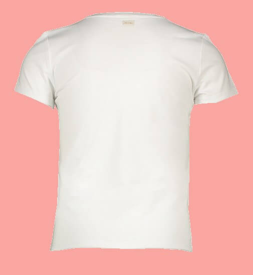 Kindermode Le Chic Sommer 2020 Le Chic T-Shirt Big Heart white #5450