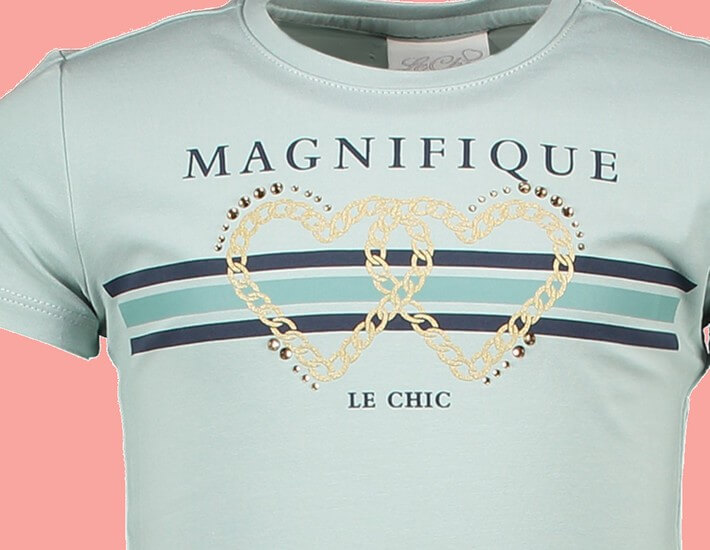 Kindermode Le Chic PreSpring 2020 Le Chic T-Shirt Magnifique jade #5471