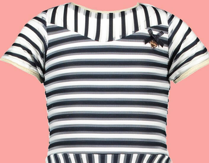 Kindermode Le Chic PreSpring 2020 Le Chic Kleid stripes navy #5812