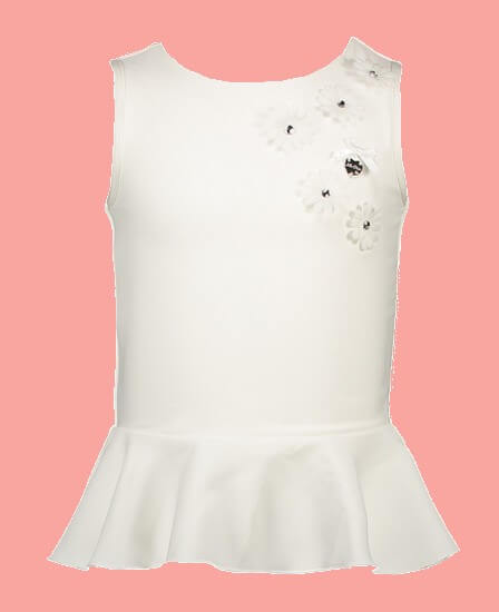 Kindermode Le Chic PreSpring 2021 Le Chic Bluse / Top Tiny Flowers offwhite #5105