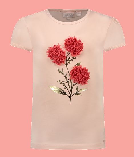 Kindermode Le Chic Sommer 2022 Le Chic T-Shirt Nommy Flowers pink #5430
