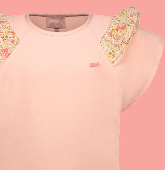 Kindermode Le Chic Sommer 2022 Le Chic T-Shirt Notta pink #5442