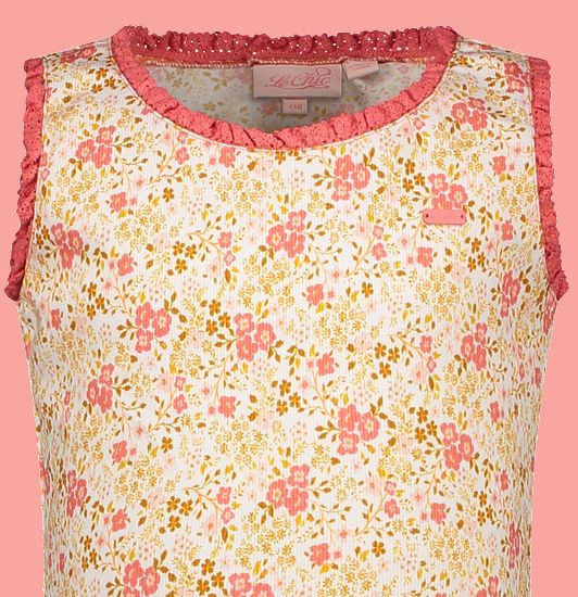 Kindermode Le Chic Sommer 2022 Le Chic T-Shirt / Top Nanny Flower pink #5451