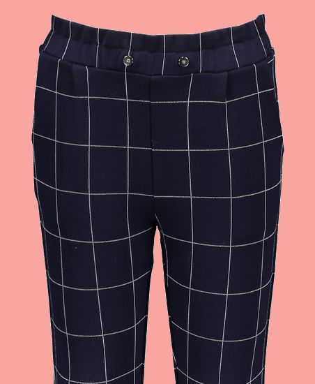 Kindermode Le Chic Winter 2021/22 Le Chic Hose Dina modern check navy #5645