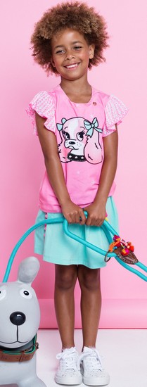 Mim-Pi T-Shirt Sweet Dog pink #235 Sommer 2019