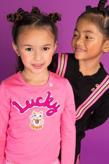 Kindermode Mim-Pi Winter Mim-Pi Shirt Lucky pink #1031