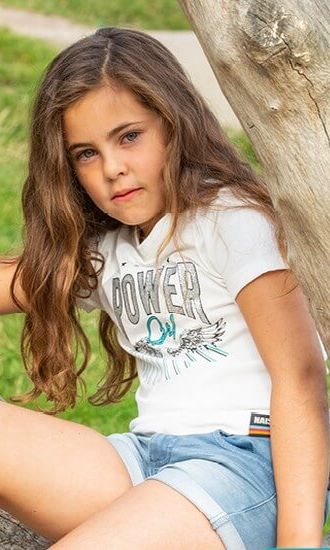 Kindermode Nais Sommer 2022 Nais T-Shirt Imany Power Girl white #009