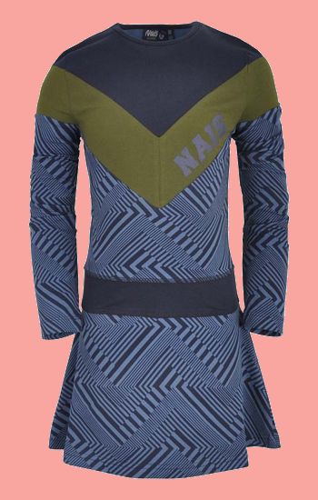 Nais Kleid Aspen stripes blue #528 von Nais Winter 2022/23