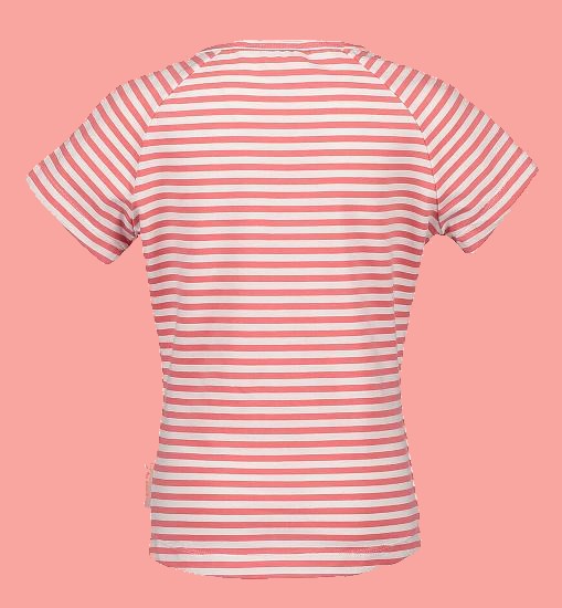 Kindermode Nono Sommer Nono T-Shirt Kevas dyed-striped raspberry #5402 