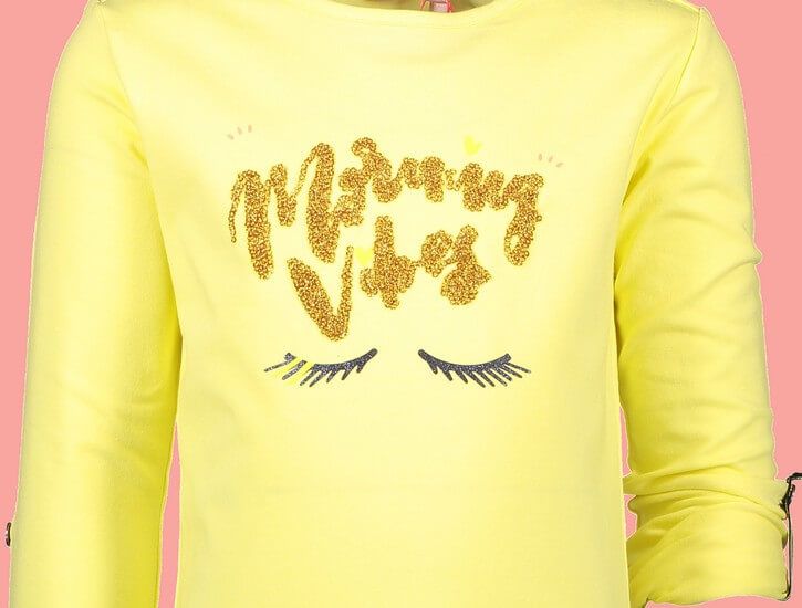 Kindermode Nono Sommer Nono Shirt Kara Morning Vibes light lemon #5401