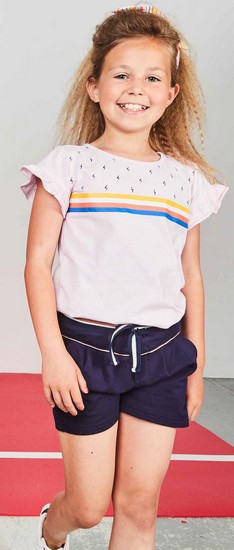 Kindermode Nono Sommer 2020 Nono T-Shirt Kalina Rainbow pink #5406