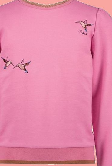 Kindermode Nono Winter 2022/23 Nono Pullover Kate Birds pink #5302