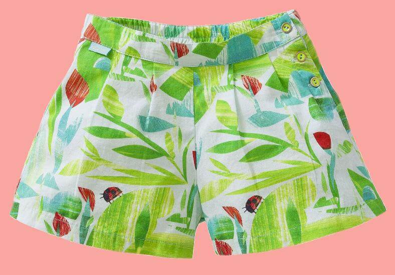 Oilily Shorts / kurze Hose Seeya Ladybug Garden green #K002 von Oilily Sommer